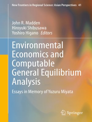 cover image of Environmental Economics and Computable General Equilibrium Analysis